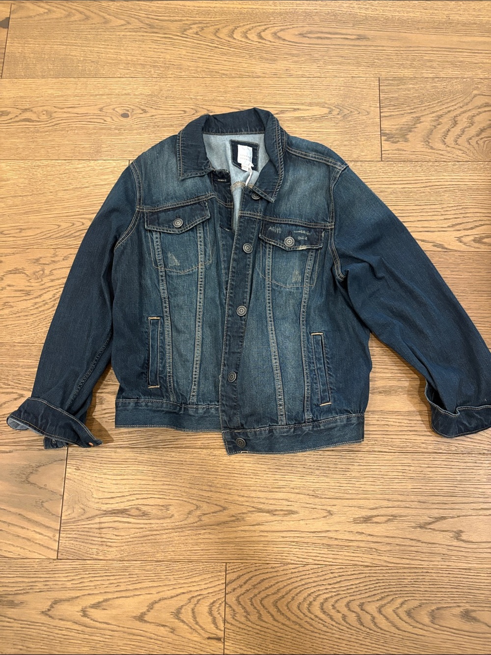 LC Lauren Conrad Dark Blue Denim Jean Jacket